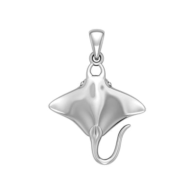 Ocean dreams as wide as the Manta Ray Small Sterling Silver Pendant TP1008