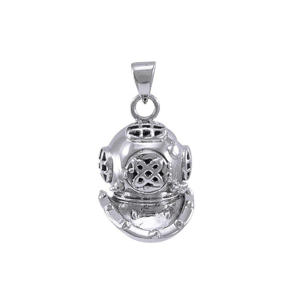3D Dive Helmet ~ Sterling Silver Pendant Jewelry TP1021 Pendant