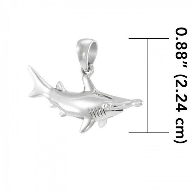 In the world of hammerhead shark beyond you can imagine ~ Sterling Silver Jewelry Pendant TP1057