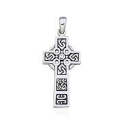 Celtic Knotwork Cross Silver Pendant TP1116