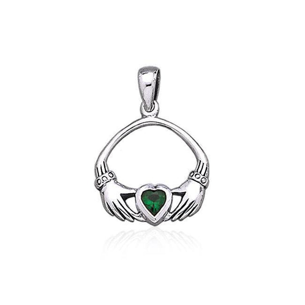 Irish Claddagh Silver Pendant TP1401