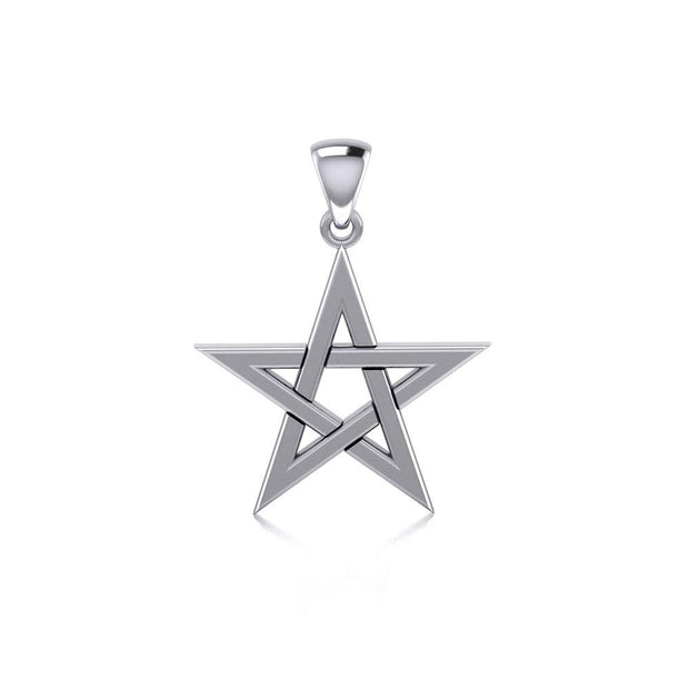Silver Star Pentagram Pendant TP1441