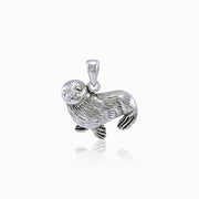 Sitting Seal Silver Pendant TP1519
