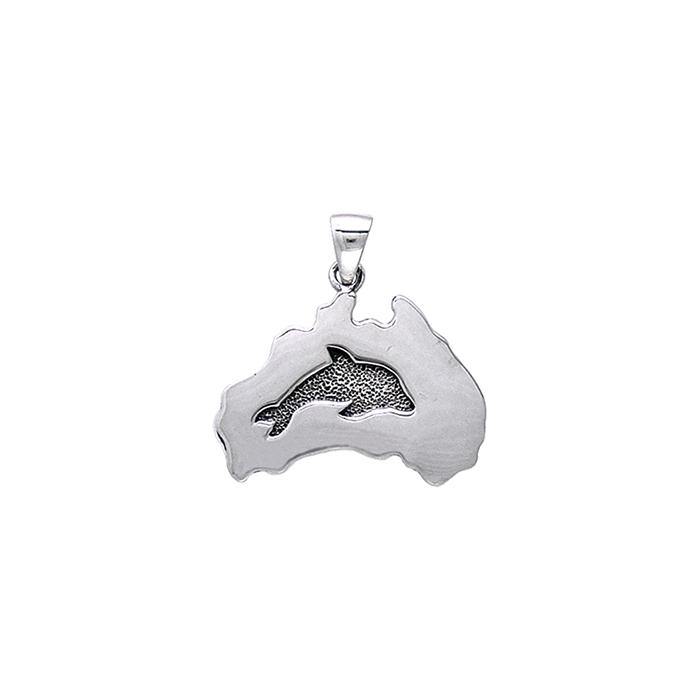 The Australian Dolphin Sterling Silver Pendant TP1576