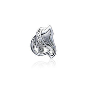 Contemporary Celtic Knotwork Silver Pendant TP1641