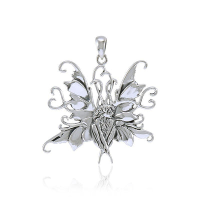 Amy Brown Blue Fairy ~ Sterling Silver Jewelry Pendant TP1663
