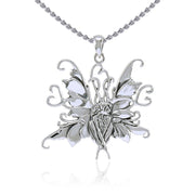 Amy Brown Blue Fairy ~ Sterling Silver Jewelry Pendant TP1663
