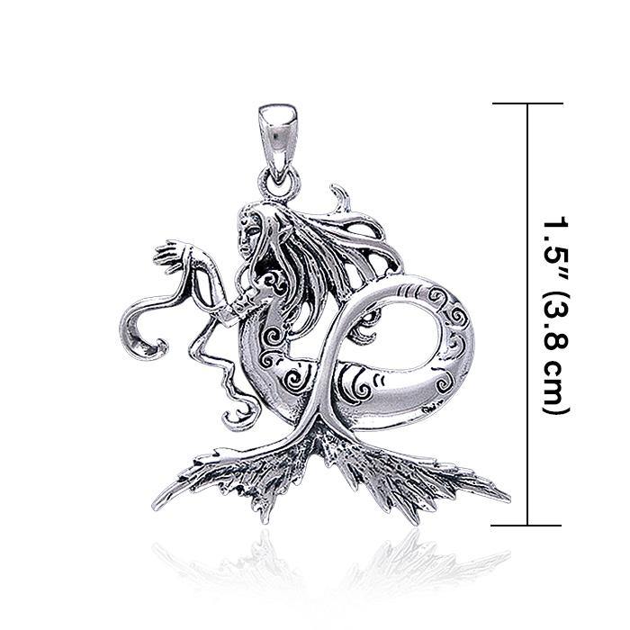 Amy Brown Dark Water Sterling Silver Fairy Pendant TP1664