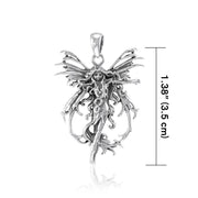 Amy Brown Sterling Silver Fire Element Fairy Jewelry Pendant TP1665