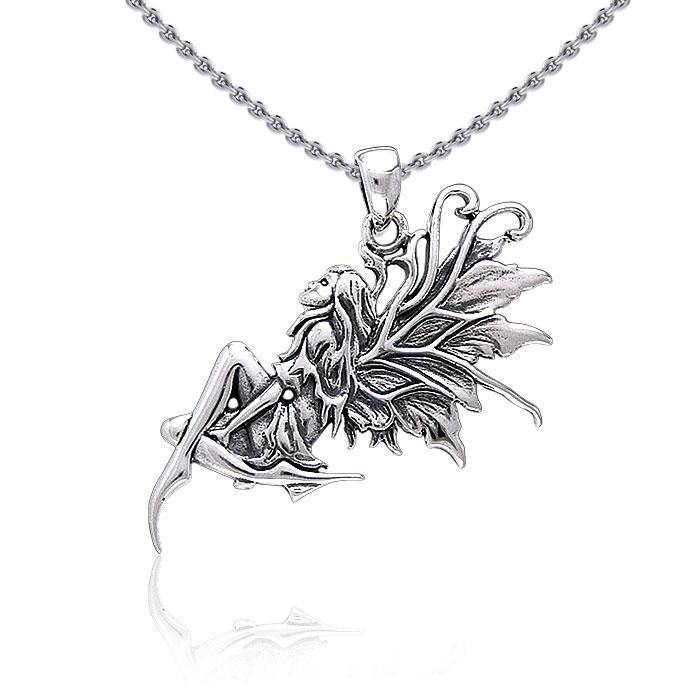 Amy Brown Birth of Magic Fairy ~ Sterling Silver Jewelry Pendant TP1666