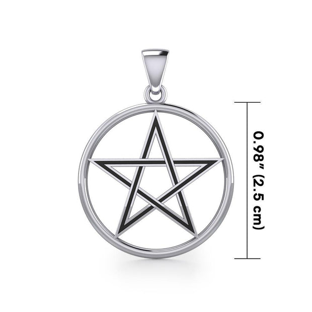 The Beautiful Reminder of a Pentacle Sterling Silver Pendant TP189 Pendant