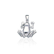 Smooth Frog Silver Pendant TP2524