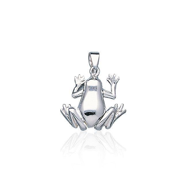 Smooth Frog Silver Pendant TP2524
