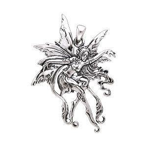 Amy Brown Vines Fairy ~ Sterling Silver Jewelry Pendant TP2826