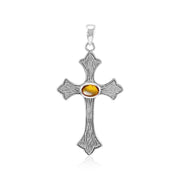 Medieval Cross Sterling Silver Pendant TP2834