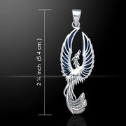The Sacred Flame of the Mystical Flying Phoenix Pendant TP2838