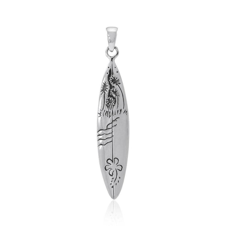 Nature’s love ~ Sterling Silver Surf Pendant Jewelry TP2940