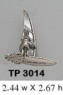 Windsurfer Sterling Silver Pendant TP3014