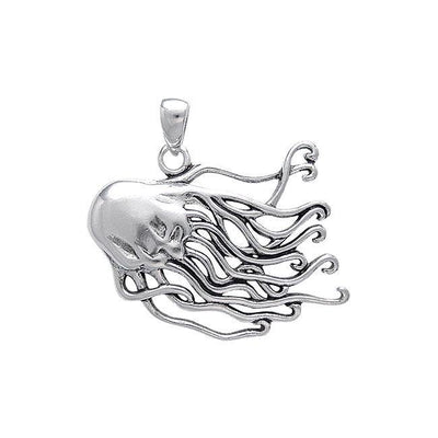 Jellyfish Sterling Silver Pendant TP3118