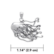 Jellyfish Sterling Silver Pendant TP3118
