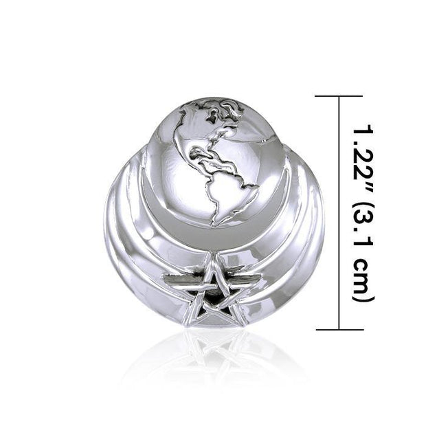 Earth Moon And Star Pendant TP3139