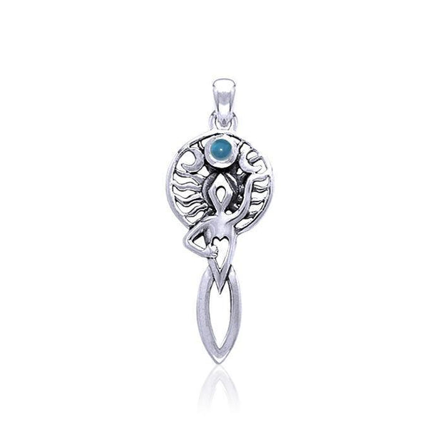 Goddess of Universal Spirit Silver Pendants TP3153