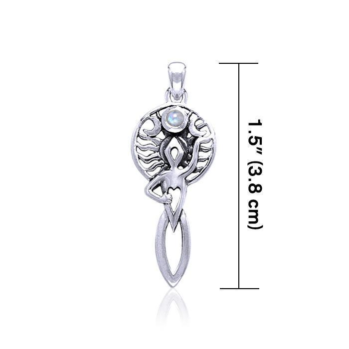 Goddess of Universal Spirit Silver Pendants TP3153