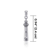Cape May Lighthouse ~ Sterling Silver Jewelry Pendant TP3164