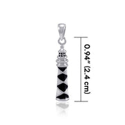 Cape Lookout Lighthouse ~ Sterling Silver Pendant TP3168