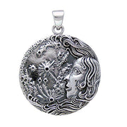 Moon Goddess Silver Pendant By Oberon Zell TP3202