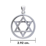 Star of David Sterling Silver Pendant TP3225