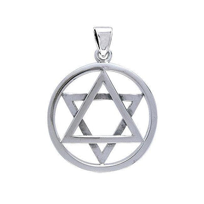 Star of David Sterling Silver Pendant TP3225