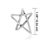 Silver Pentagram Pentacle Pendant TP3233
