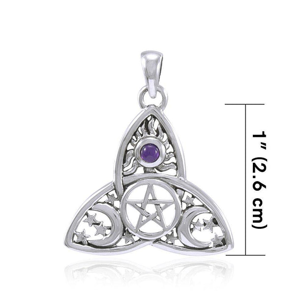 I dream beyond…beyond the Sun, the Moon and the Stars in a Pentagram Pendant TP3268
