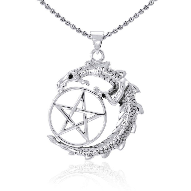 Dragon and The Star Silver Pendant TP3294