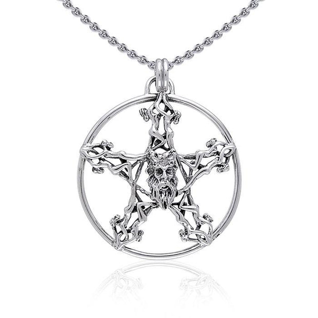 Silver Pentagram Pentacle Pendant TP3299