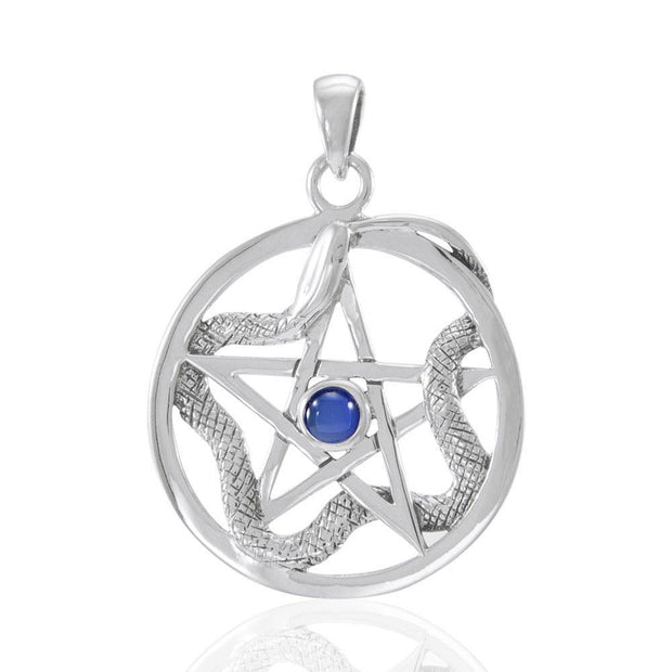 The Star with Weaving Snake Silver Pendant TP3312 Pendant
