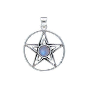 Silver Pentagram Pentacle Pendant TP3315