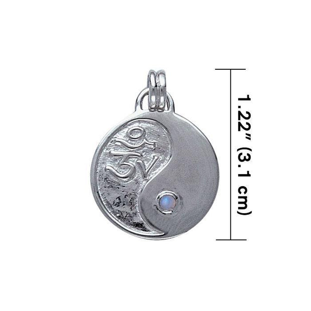 Yin Yang Om Silver Pendant TP3323 Pendant