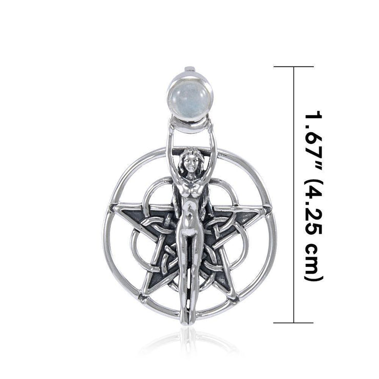 Silver Pentagram Pentacle Pendant TP3360