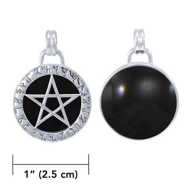 Silver Pentagram Pentacle Pendant TP3392