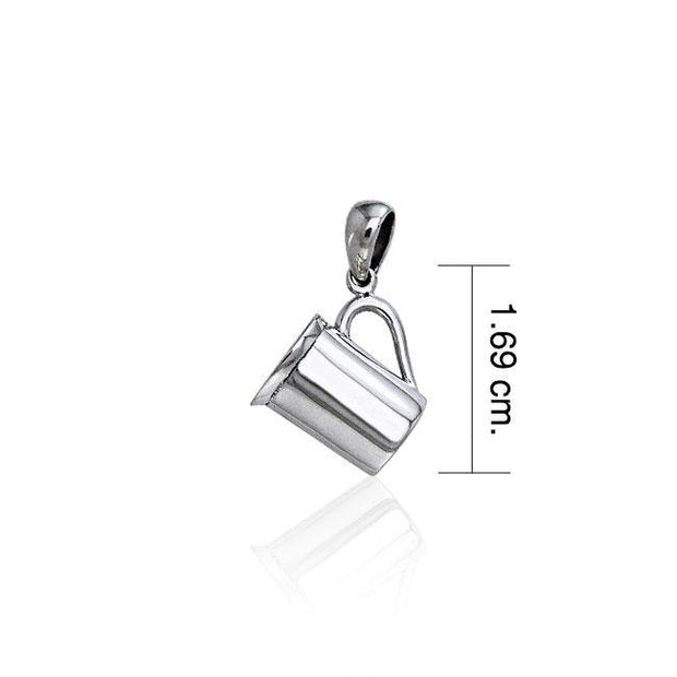Coffee Cup Silver Pendant TP445