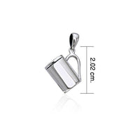 Coffee Cup Silver Pendant TP446
