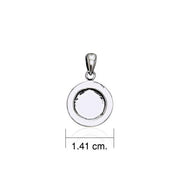 Coffee cup saucer Silver Pendant TP447