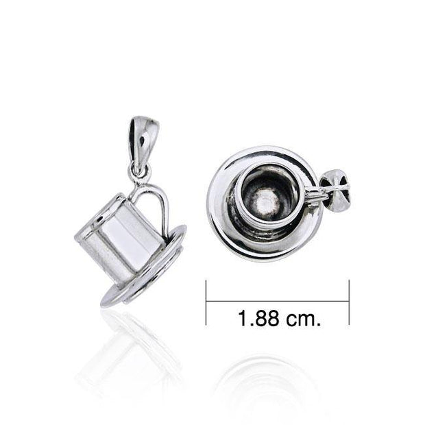 Coffee Cup Set Silver Pendant TP448