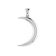Strengthening a New Beginning ~ Crescent Moon Sterling Silver Jewelry Pendant TP613