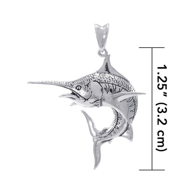 Marlin Sterling Silver Pendant TP688