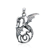 Swim deep into the world of the Sea Dragon ~ Sterling Silver Jewelry Pendant TP880