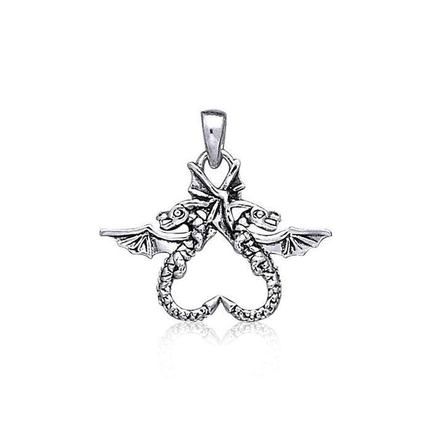 Dragon’s power of two ~ Sterling Silver Jewelry Pendant TP896