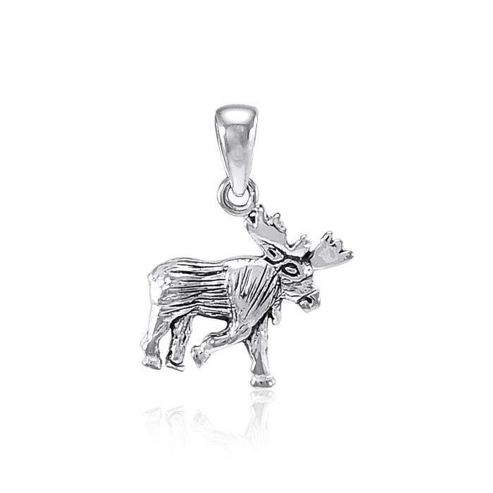 Reindeer Sterling Silver Pendant TP897